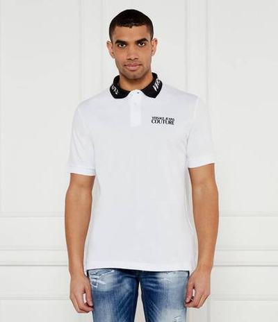 Поло Versace Jeans Couture - белый(78GAGT05CJ01T)