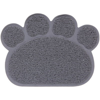 Коврик для животных «ДОНКОТТИКО», лапушка, цвет светло-серый, 30*40см (лейбл)