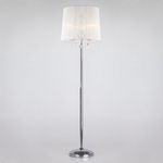 Торшер с прозрачным абажуром 2045/3F хром/белый
