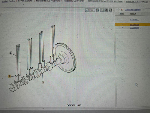 Толкатель клапана | 320/03524 | JCB