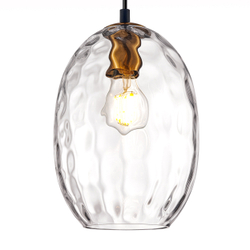 806120 Подвес NUBELLA 1х12W (led) E27 ЧЕРНЫЙ/БРОНЗА/ПРОЗРАЧНЫЙ