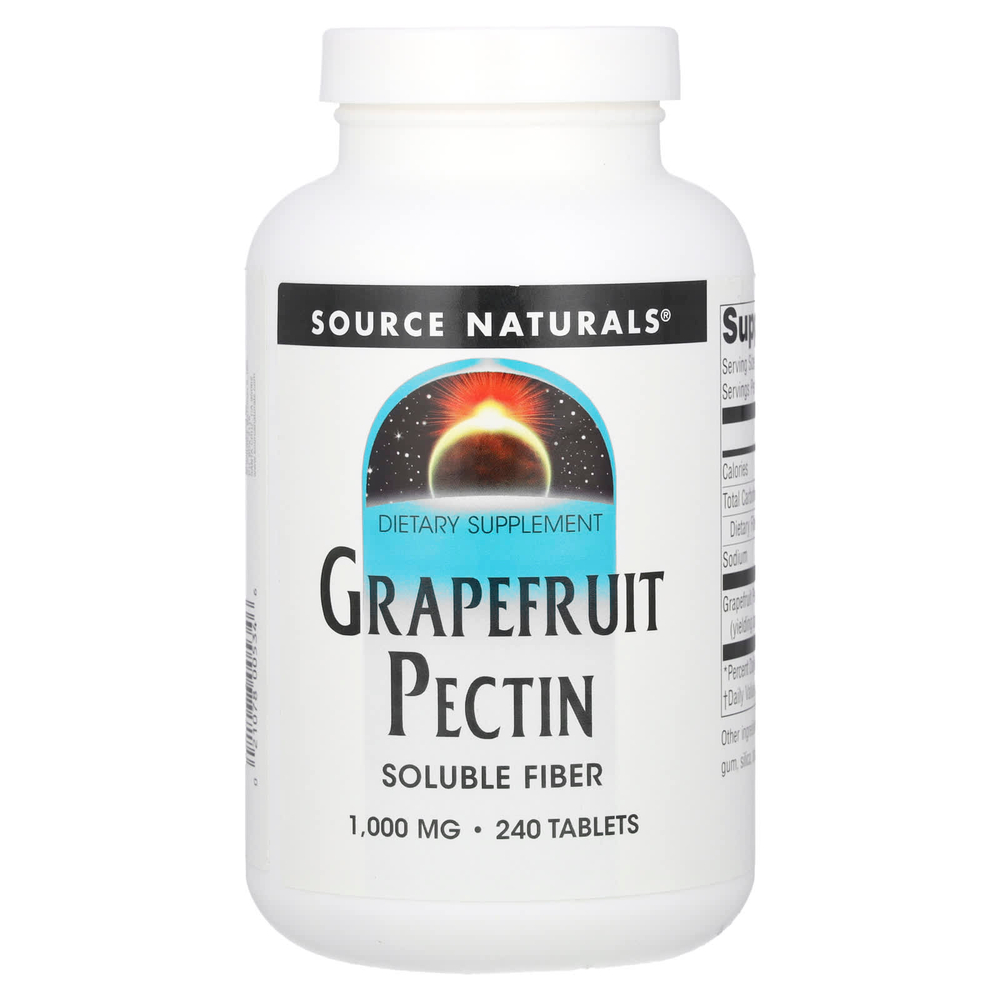 Source Naturals, Грейпфрутовый пектин, 240 таблеток (333 мг в каждой таблетке)