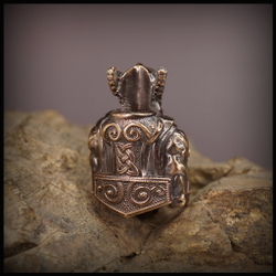 Темлячная бусина "Тор" для ножей , бронза