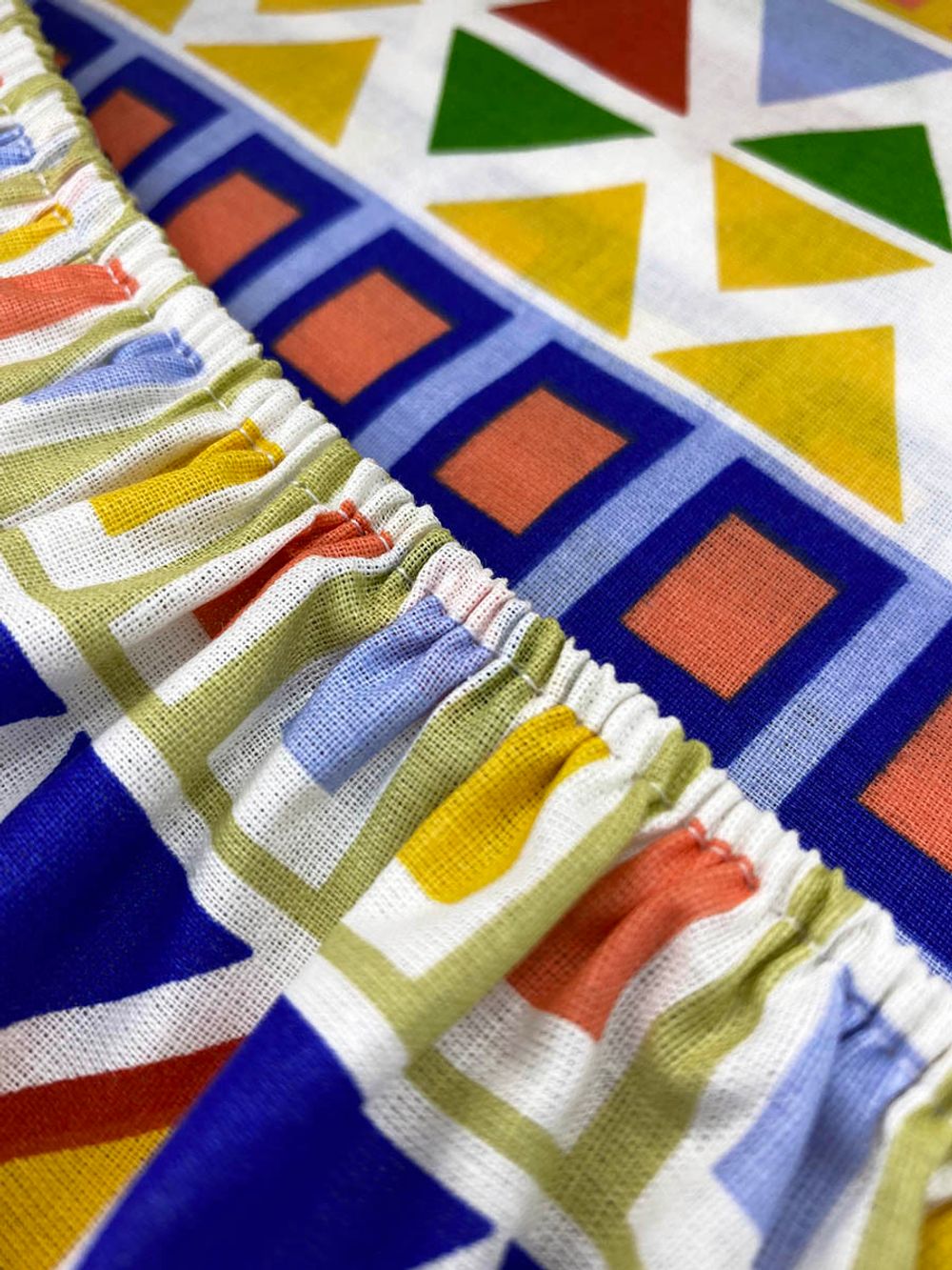 Простынь на резинке Сказка "Орнамент" 120х200 см, перкаль