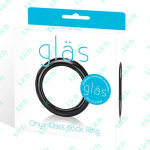 Черное стеклянное кольцо ручной работы, 4 см