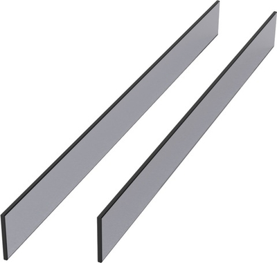 КОМПЛЕКТ Стекла закаленные 2 шт  для полки Конеро W 552-612, H 72, переднее стекло 481x6x61 мм, задн