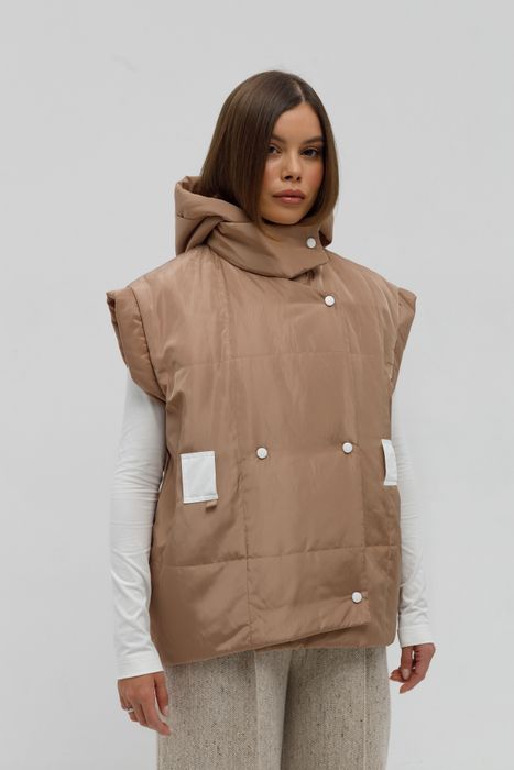 ЖИЛЕТ СТОК ШОКОЛАДНЫЙ