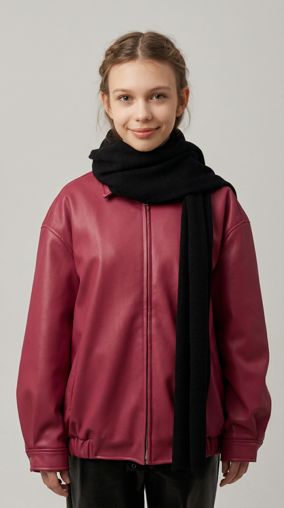 Оренбургский шерстяной шарф Ш501-07 черный