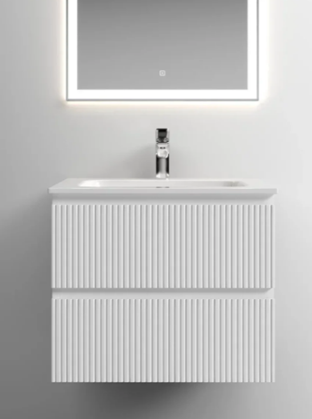 Тумба подвесная SANCOS Snob T 590х445х500, c двумя ящиками оснащенными доводчиками, Bianco, арт.SNT60W