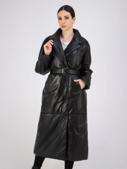Пальто кожаное из натуральной кожи