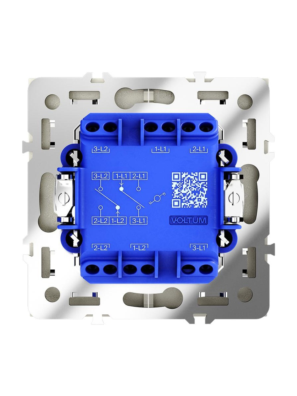 Переключатель проходной 2-кл. СП S70 10А механизм шелк Voltum VLS020304