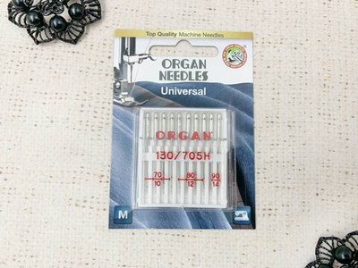 Иглы для бытовых машин ORGAN, универсальные №70-90, 10 игл
