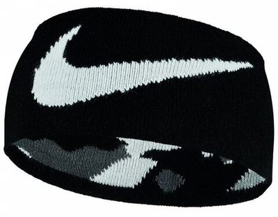 Повязка на голову Nike Seamless Knit Headband Reversible - Black