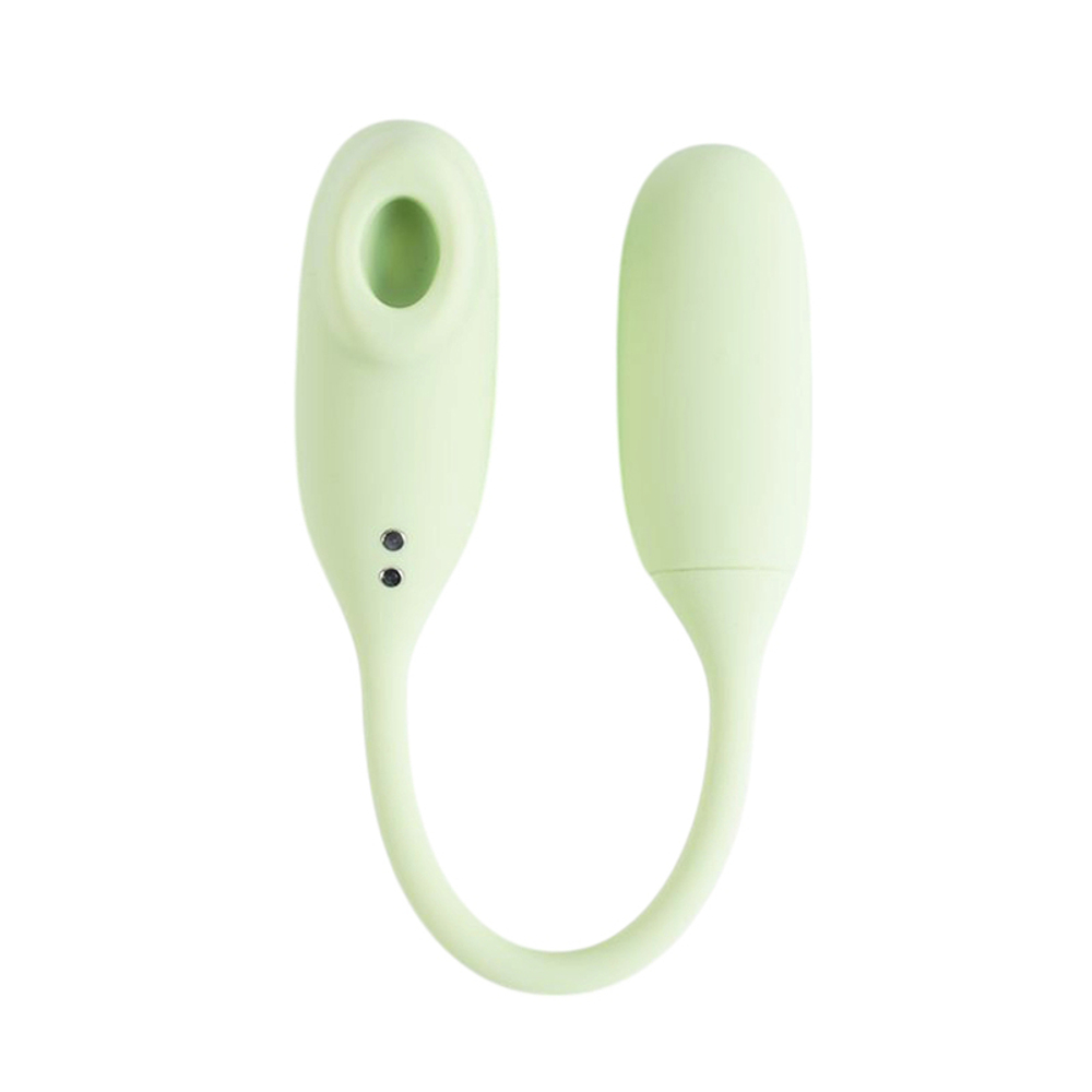Зеленое виброяйцо + вакуумный стимулятор в кейсе BeYourLover Magic Suitcase Cat App Controlled Suction & Vibrating Egg with Charging Case Green