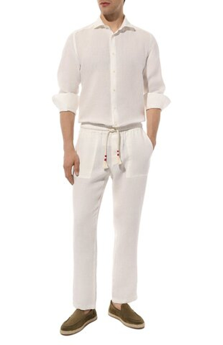 Рубашка муж. лен MC Saint Barth PAMPLONA 01 белый