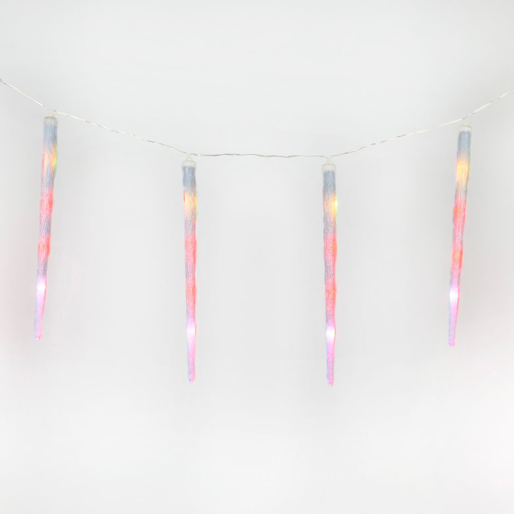 ULD-E3005-210/DTK RGB IP20 FROSTED ICICLE Занавес светодиодный фигурный, соединяемый, 2,7*0,6 м. 210 светодиодов. RGB свет. Провод прозрачный. ТМ Unie