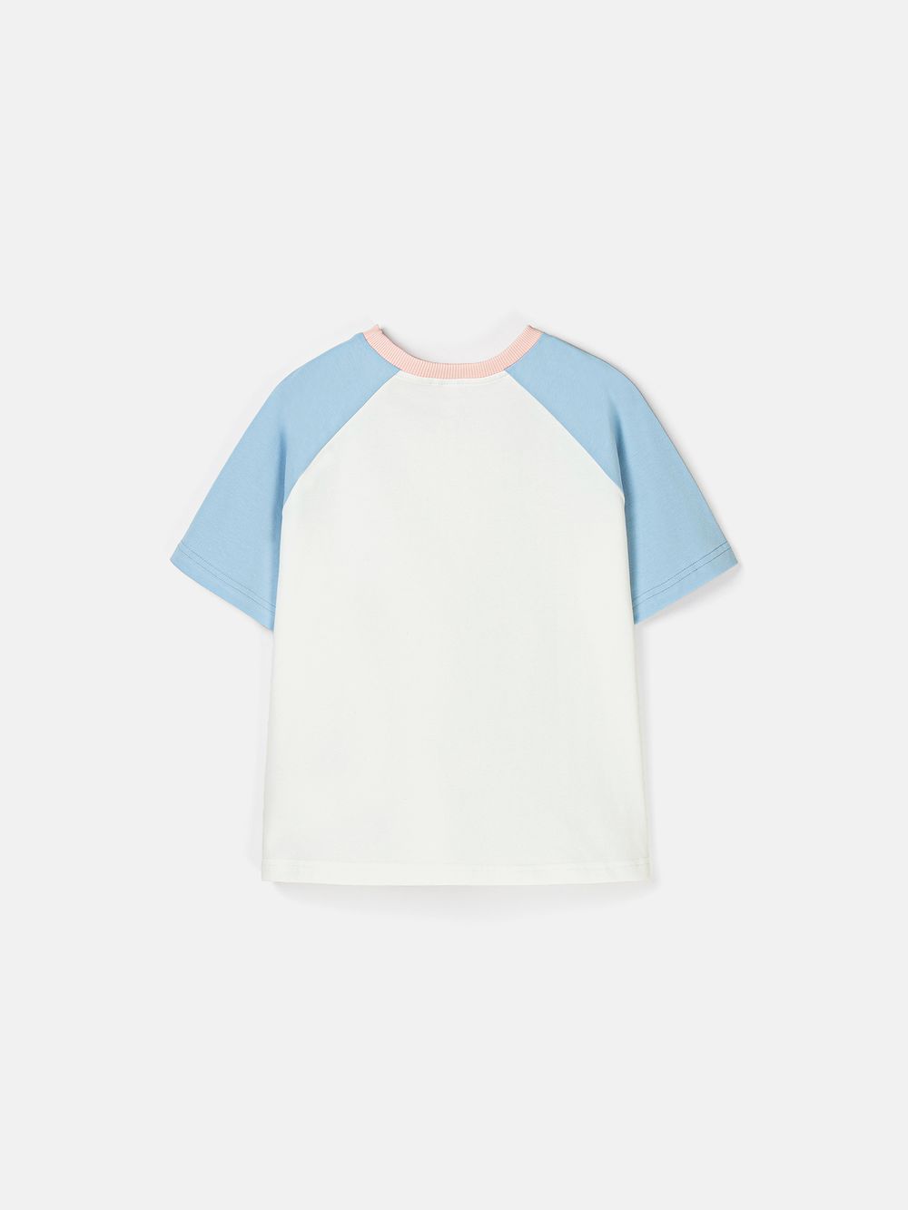 Футболка Колор блок "Тофу/Голубой" 7+