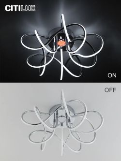 Citilux Мишель CL229151 RGB Люстра светодиодная с пультом Хром