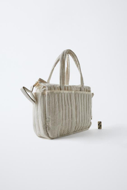 ZARA СУМКА ДЛЯ МАМ «ВИШИ», ЭКРЮ