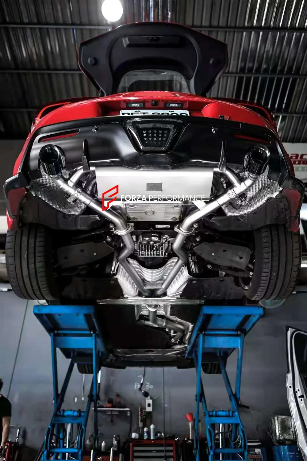 Выхлопная система с заслонками для Toyota Supra A90 3.0T #2