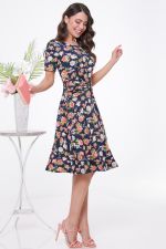 Платье трикотажное с узлом DStrend (Акция)