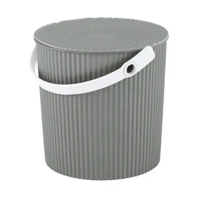 Ведро с крышкой Универсал 10 л серый 285х635