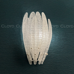 Бра Cloyd FERNAN W2 / выс. 42 см - латунь - белое стекло (арт.20475)