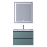 Тумба с раковиной подвесная BelBagno KRAFT-700-2C-SO-AO Голубой матовый, раковина белая BB-8099-70