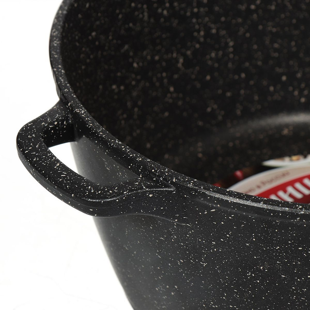 Кастрюля алюминий, антиприг, 5 л, Горница, Гранит, к261аг