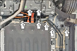 Защита силовых проводов. 4 мм, Алюминий для Li Auto L6 2024-н.в., Motodor.349902