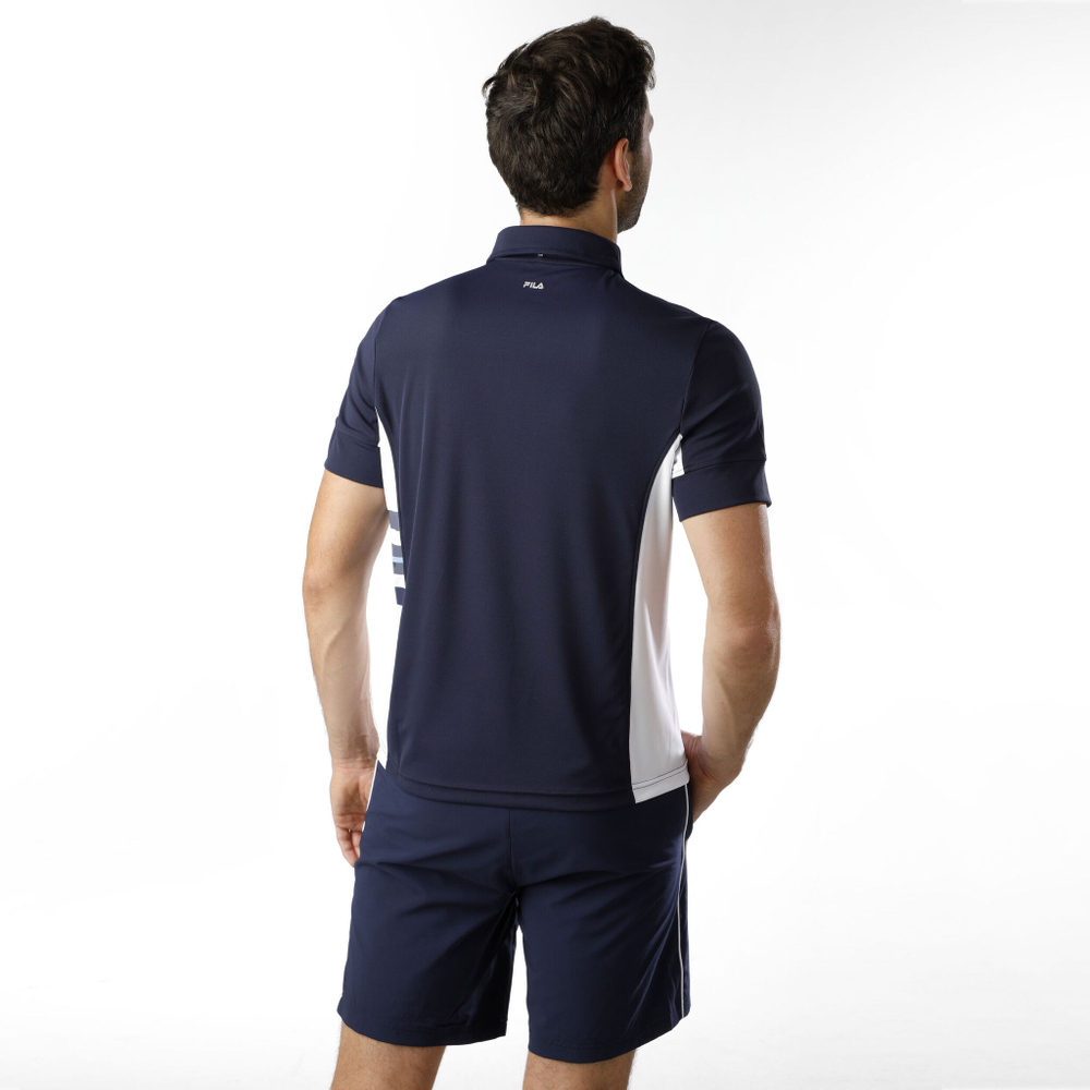 Мужское теннисное поло Fila Toby Polo Men - Dark Blue, White