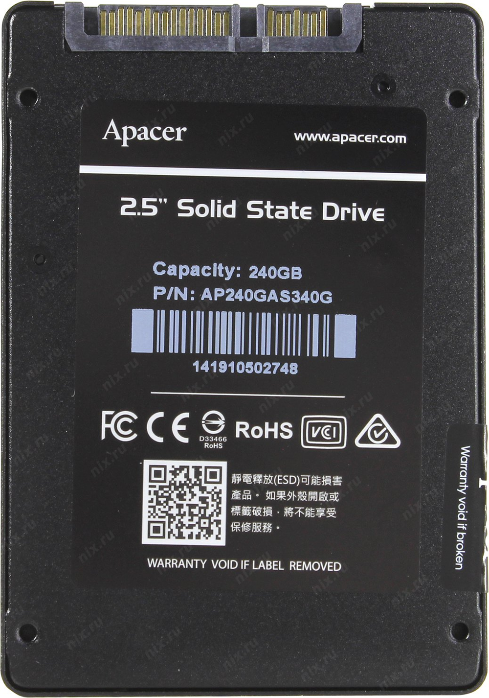 SSD 240 Gb SATA 6Gb/s Apacer AS340 Panther  &lt;AP240GAS340G(-1)&gt;  2.5" 3D TLC