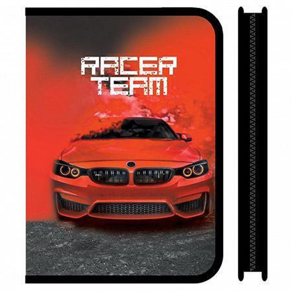 Папка д/тетрадей А5 молния вокруг "Racer team 2022" (Пчелка)