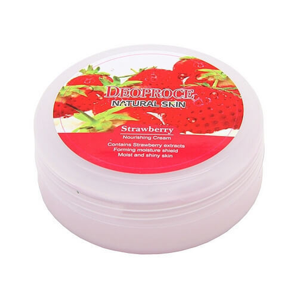 Купить DEOPROCE NATURAL SKIN Крем для лица и тела на основе экстракта клубники DEOPROCE NATURAL SKIN STRAWBERRY NOURISHING CREAM 100g 100гр