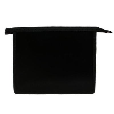 Папка пластиковая А5, 230 х 190 х 55 мм, молния сверху, Calligrata Офис , ПМ-А5-00, 0,5 мм, цветная, текстура песок , чёрная