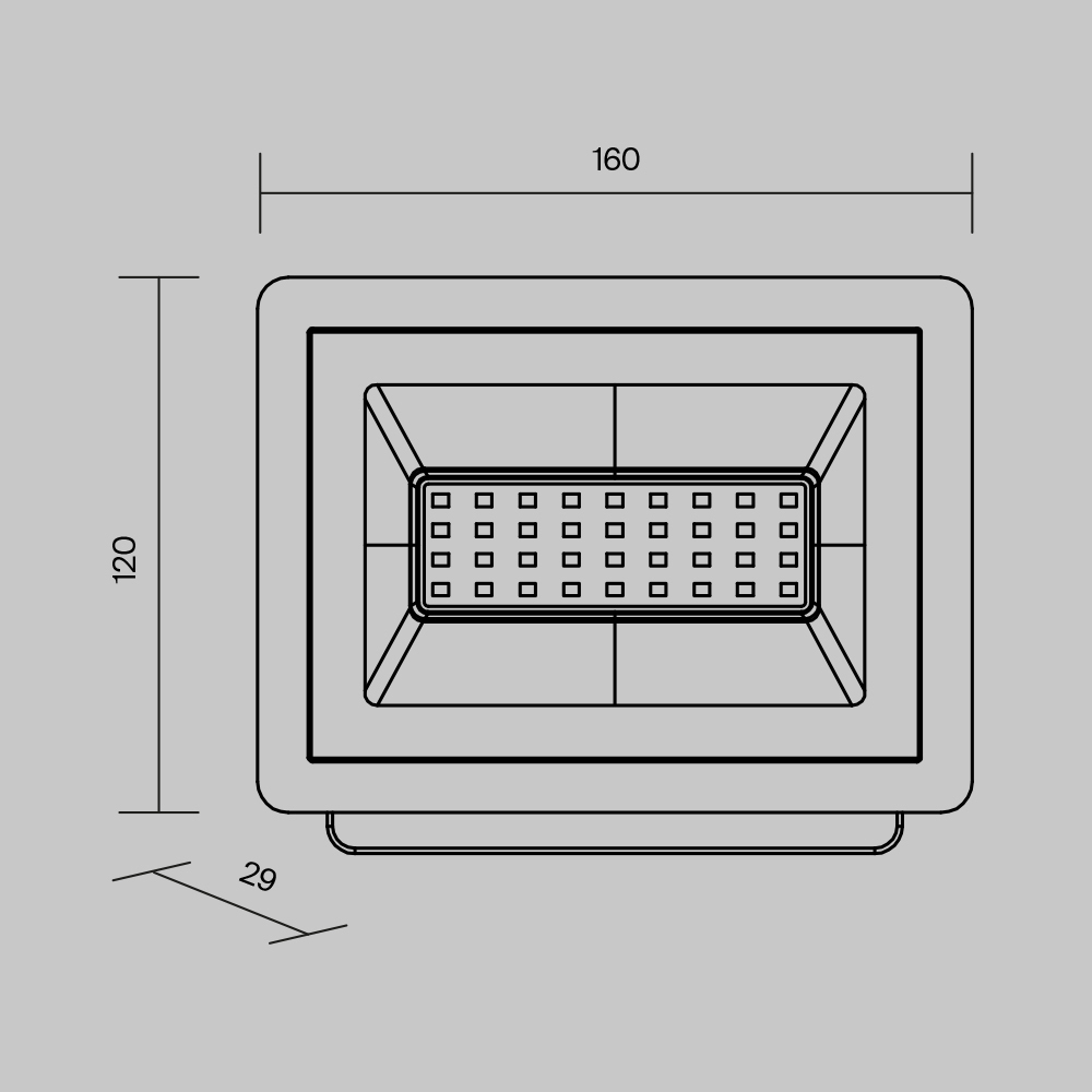 Прожектор светодиодный ip65 30Вт Flood