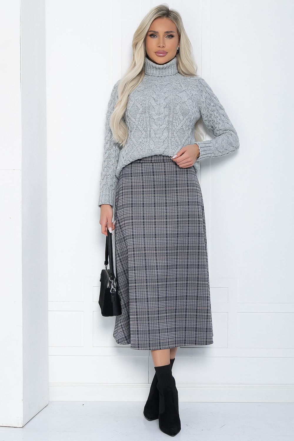 Юбка Дакота (серая) Ю12163 LT Collection