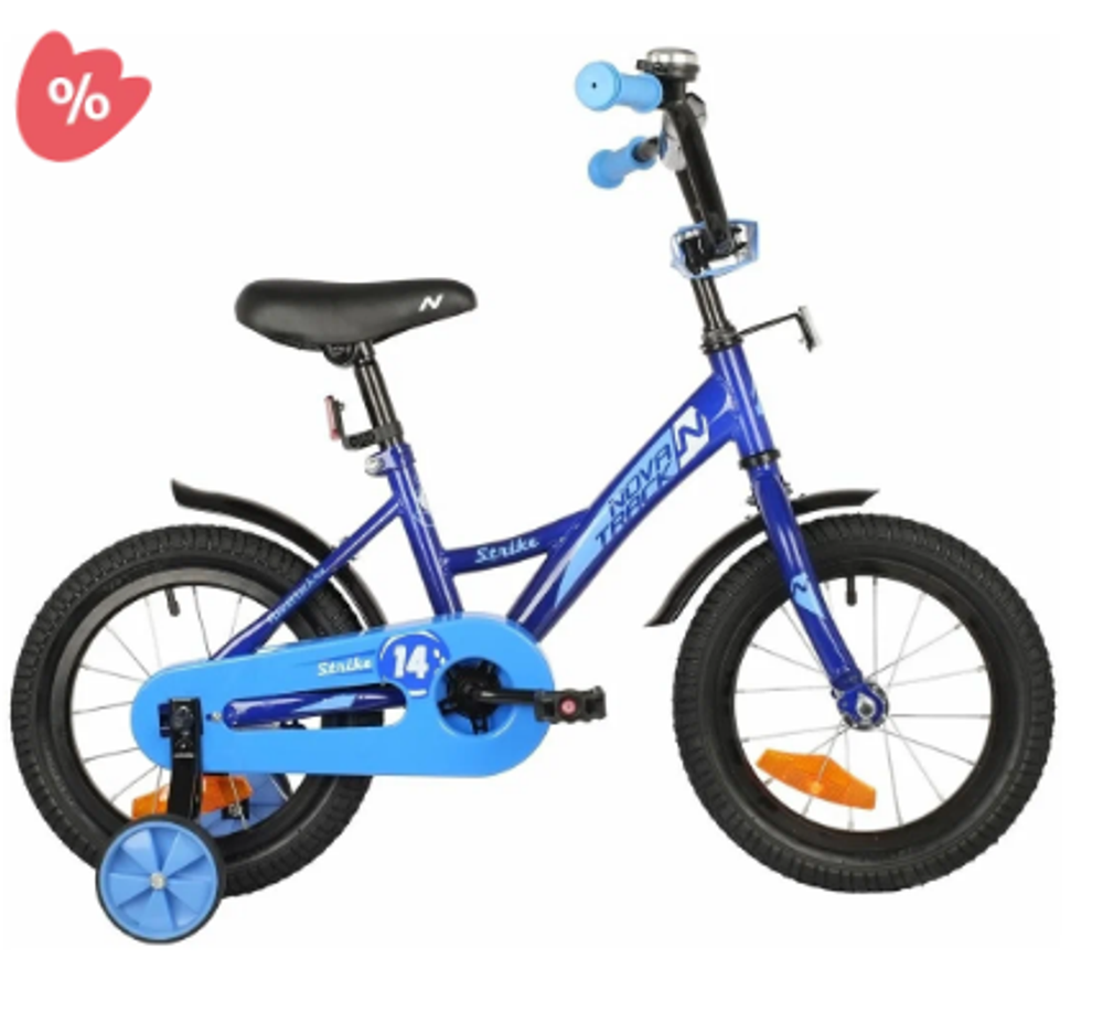 Велосипед 14" NOVATRACK STRIKE синий
