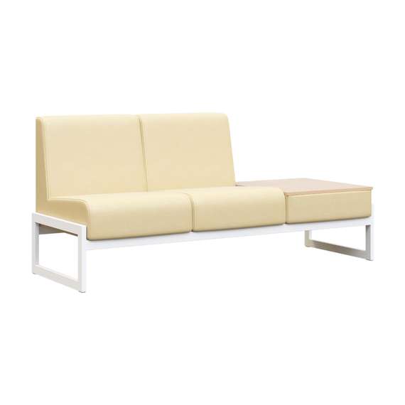 Module Диван двухмест. столик унив. MD.D2-ST2 Oregon 11/Акация Лорка/Металл Белый 1855*700*800