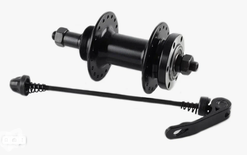 Втулка WZ задняя, алюминиевая, под диск 6 болтов, под трещотку, на эксцентрике, 32 отверстия, ось 3/8''х135x145мм, черная (25)