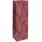 Пакет подарочный под бутылку «Голограмма» 12*35*9 см