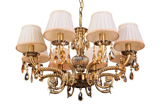 Подвесная люстра Abrasax L.8110-8BR CRISTAL-SHADE