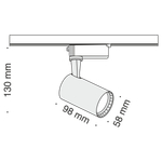 Трековый светильник Technical TR003-1-6W4K-W