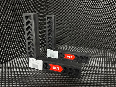 Угольник столярный пластиковый DLT, ЧЕРНЫЙ, 160x160мм, арт.86710