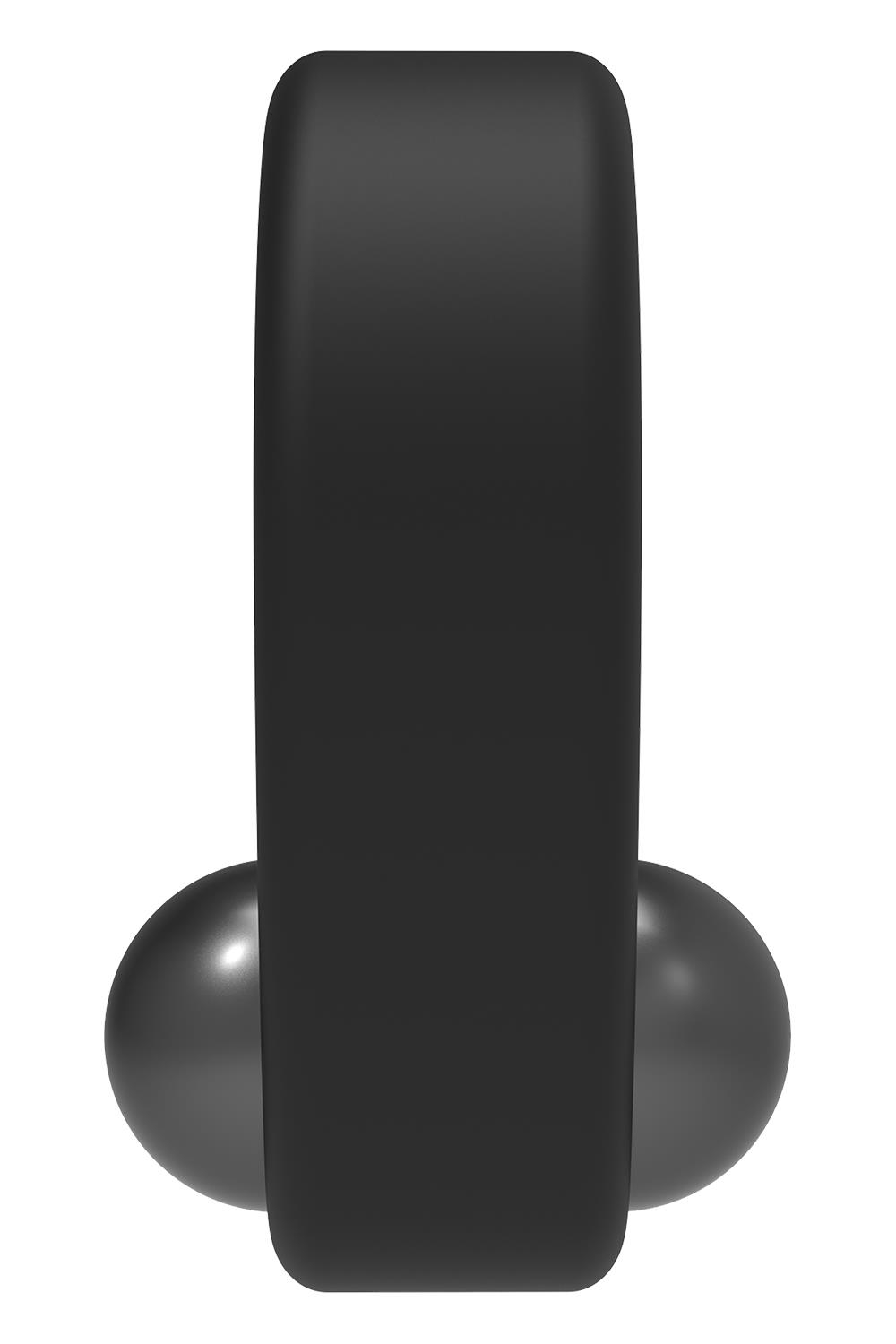 Черное эрекционное кольцо Cockring Single Weight