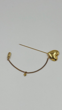 Брошь булавка Сердце Moschino