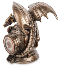 Veronese WS-1068 Часы настольные в стиле Стимпанк «Дракон»