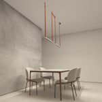 DK5573-WB Cветильник для трека-ремня Belty, серия Grill, со светодиодом, L642*W40*H45мм, 48V DC, 24W, RA90, 24°, 3000K, IP20, белый с черным, алюминий