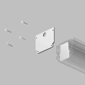 Комплект торцевых заглушек TR2025-WH белый Smart One Denkirs