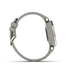 Умные часы Garmin Lily кремово-золотой безель, серый корпус Braloba и итальянский кожаный ремешок